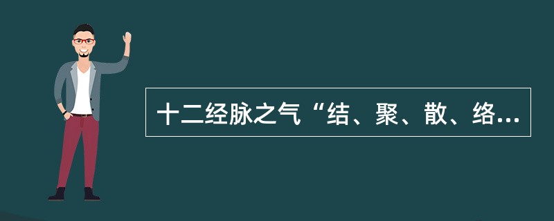 十二经脉之气“结、聚、散、络”于筋肉、关节的体系是