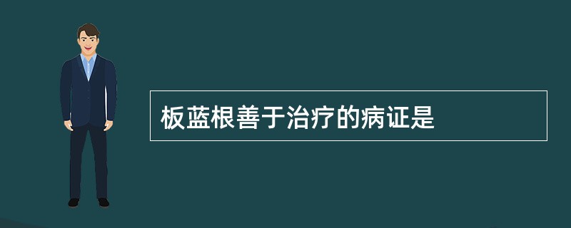 板蓝根善于治疗的病证是