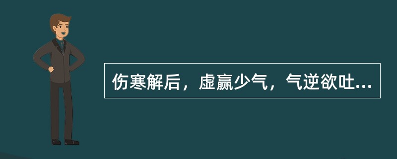 伤寒解后，虚赢少气，气逆欲吐，治宜