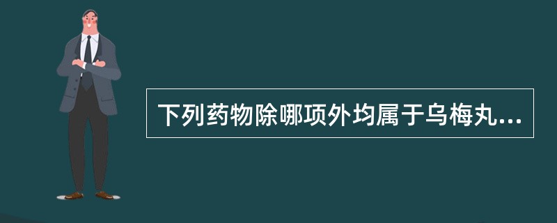 下列药物除哪项外均属于乌梅丸的组成