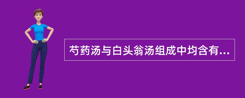 芍药汤与白头翁汤组成中均含有的药物是