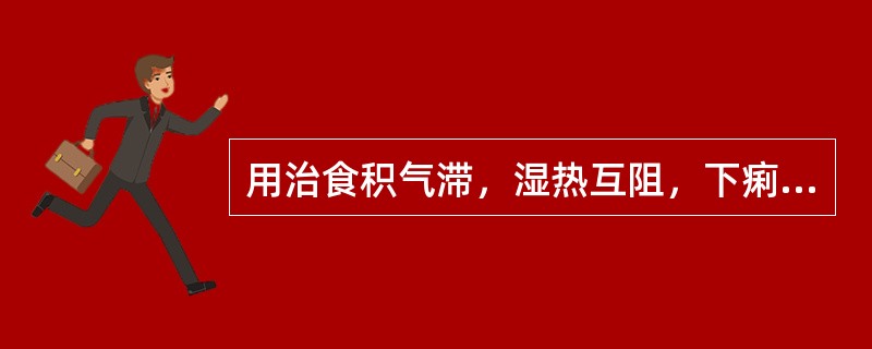 用治食积气滞，湿热互阻，下痢里急后重者，宜选下列何组药物最佳