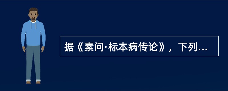 据《素问·标本病传论》，下列情况当“治其标”的是