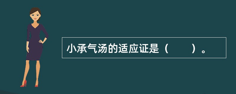 小承气汤的适应证是（　　）。