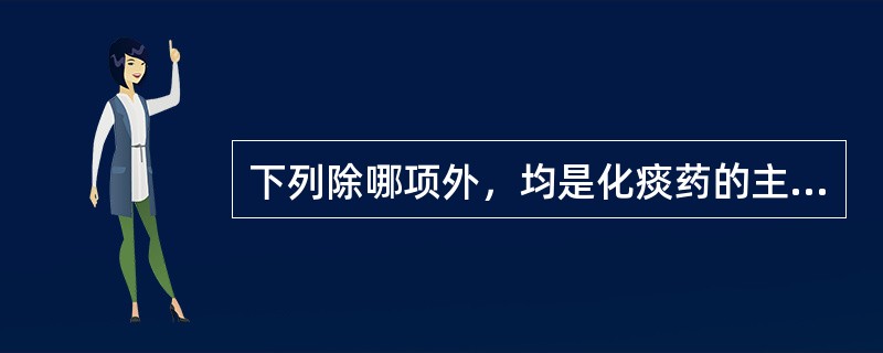 下列除哪项外，均是化痰药的主治病证