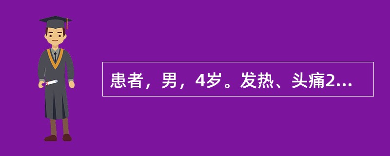 患者，男，4岁。发热、头痛2天，春节期间来诊。查体：全身皮肤可见散在出血点，颈部抵抗感，脑脊液查呈化脓性改变。下列诊断最可能的是（　　）。