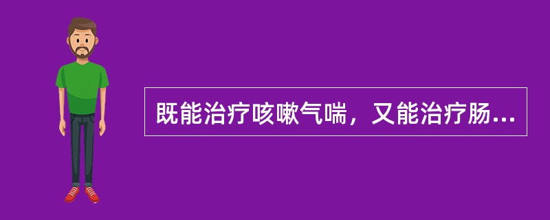 既能治疗咳嗽气喘，又能治疗肠燥便秘的药物是（　　）。