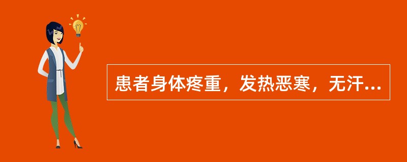 患者身体疼重，发热恶寒，无汗，治宜选用（　　）。