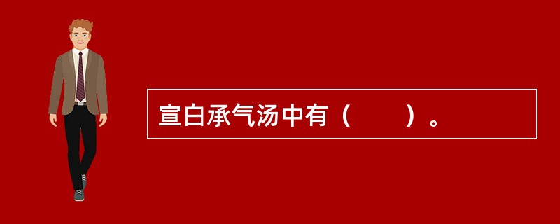 宣白承气汤中有（　　）。