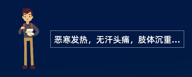 恶寒发热，无汗头痛，肢体沉重酸楚疼痛，口苦而渴，舌淡苔白，脉浮，最宜选用下列何方？（　　）