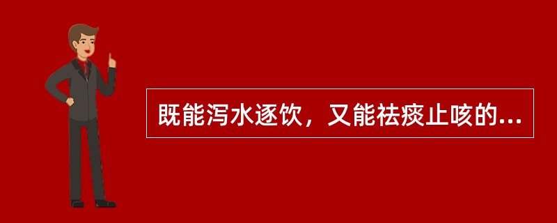 既能泻水逐饮，又能祛痰止咳的药物是（　　）。