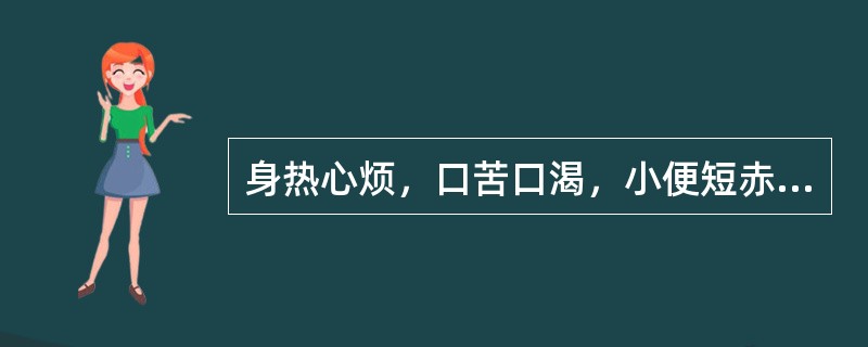 身热心烦，口苦口渴，小便短赤，舌红苔黄，脉弦数。治宜（　　）。