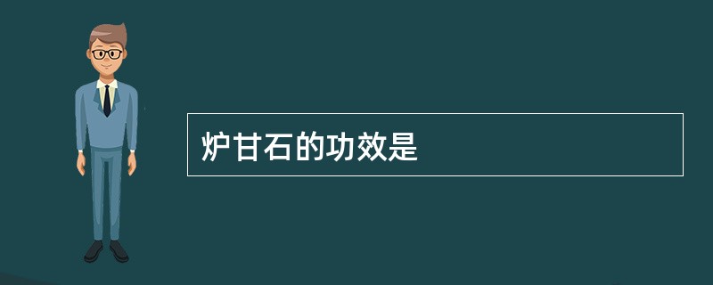 炉甘石的功效是