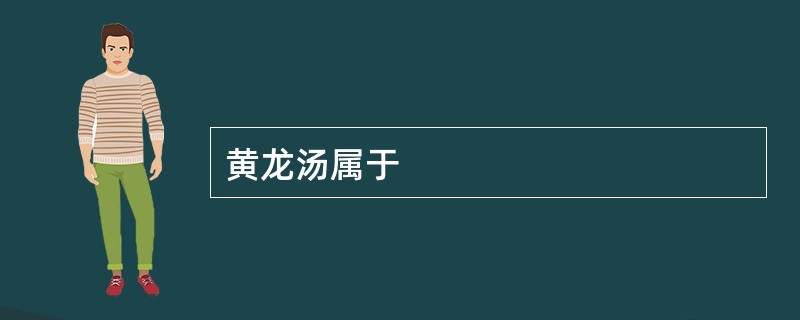 黄龙汤属于