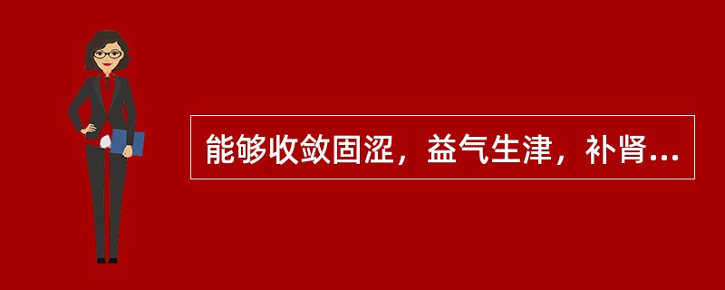 能够收敛固涩，益气生津，补肾宁心的药物是