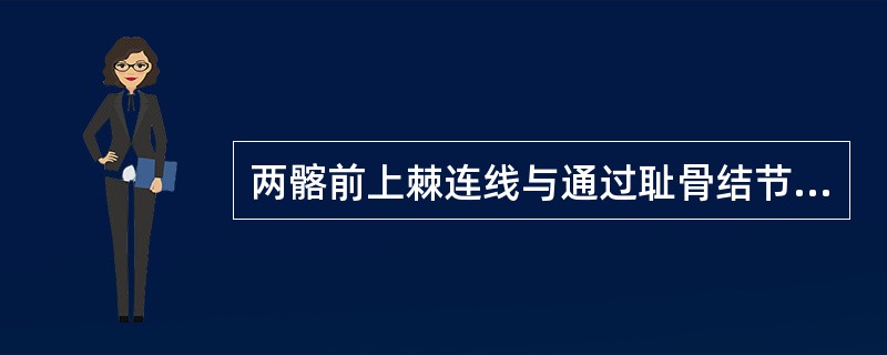 两髂前上棘连线与通过耻骨结节所作垂直线的相交点称为（　　）。