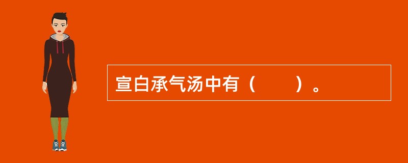 宣白承气汤中有（　　）。