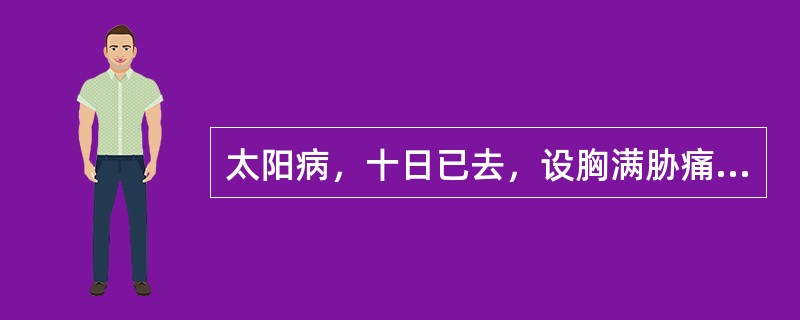 太阳病，十日已去，设胸满胁痛者，宜选何方？（　　）