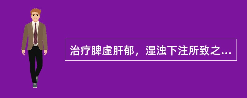 治疗脾虚肝郁，湿浊下注所致之带下，宜用