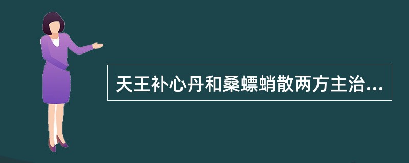 天王补心丹和桑螵蛸散两方主治病证的病位均涉及