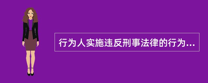 行为人实施违反刑事法律的行为必须承担的法律责任称为