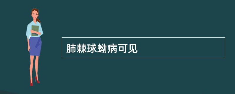 肺棘球蚴病可见