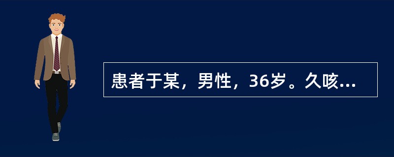 患者于某，男性，36岁。久咳气逆，阵阵发作，痰少质黏，咳引胸胁疼痛，口干咽干，舌苔薄黄少津，脉象弦数。其治法是