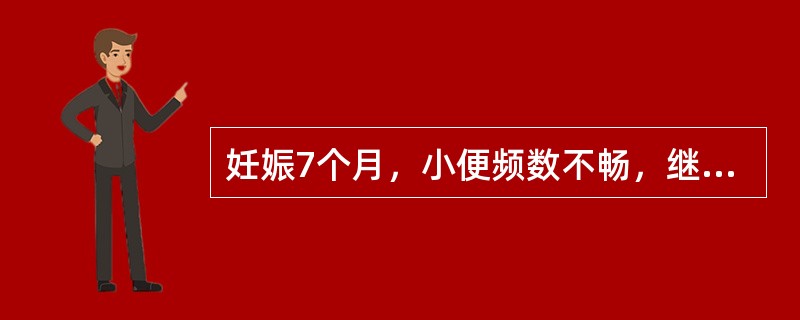 妊娠7个月，小便频数不畅，继则闭而不通，小腹胀满而痛，腰膝酸软，胃寒肢冷，舌淡苔白润，脉沉滑无力。其治则