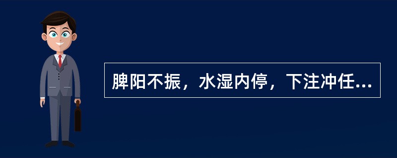 脾阳不振，水湿内停，下注冲任，适宜的方剂是