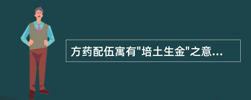 方药配伍寓有"培土生金"之意的方剂是