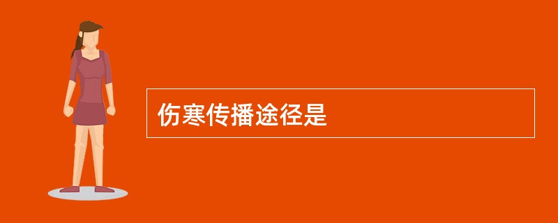 伤寒传播途径是