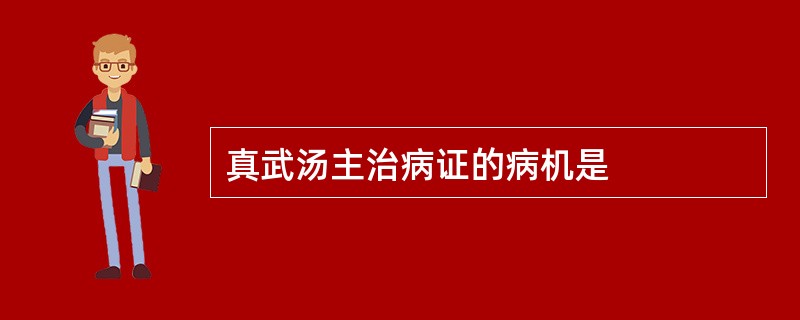 真武汤主治病证的病机是