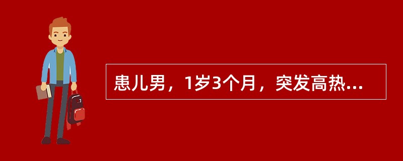 患儿男，1岁3个月，突发高热，伴咳嗽，经抗生素治疗5天无效，体温仍持续高热，中毒症状明显，面色苍白，呻吟，咳嗽，呼吸困难加重，气促，烦躁。查体：体温39℃，呼吸62次/分，心率172次/分，皮肤有荨麻