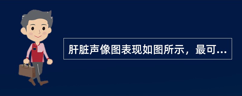 肝脏声像图表现如图所示，最可能的诊断是<img border="0" style="width: 372px; height: 288px;" src=&