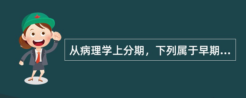 从病理学上分期，下列属于早期胃癌概念的是（　　）。