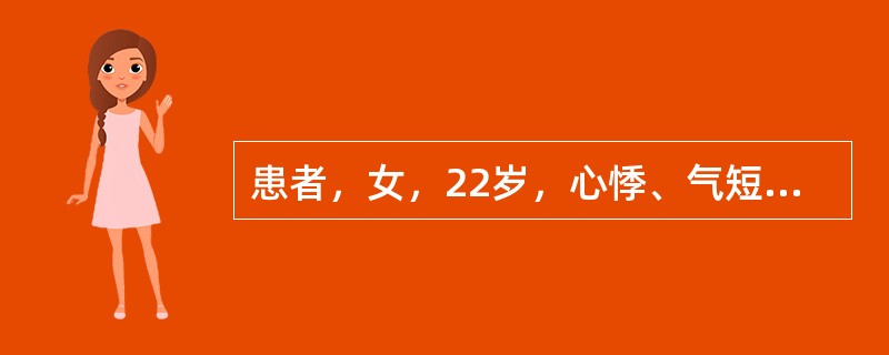 患者，女，22岁，心悸、气短，X线平片示：双肺纹理多，透光差，双肺门大，搏动减弱，食管心房段受压移位，心前间隙变小，最可能的诊断是