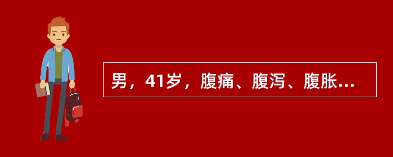 男，41岁，腹痛、腹泻、腹胀、脓血便、里急后重、疲乏无力，结合图像，最可能的诊断是<img border="0" style="width: 308px; heig