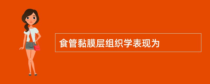 食管黏膜层组织学表现为