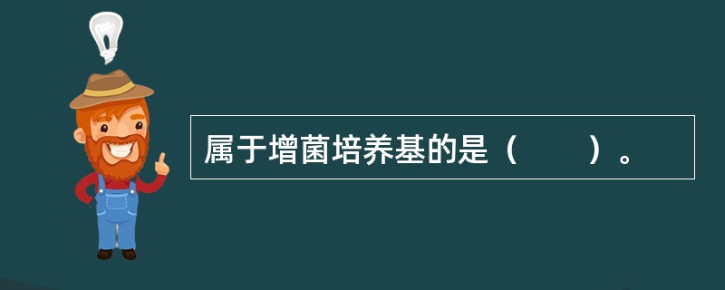 属于增菌培养基的是（　　）。