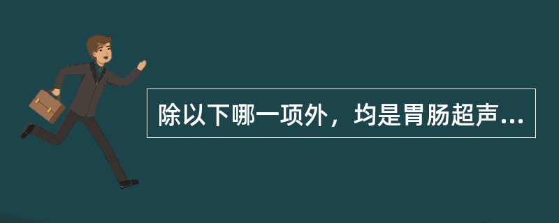 除以下哪一项外，均是胃肠超声检查前需做的准备工作？（　　）