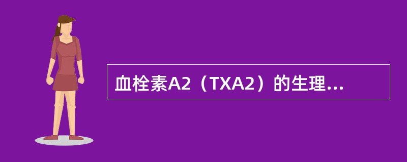 血栓素A2（TXA2）的生理拮抗物，具有很强的抗血小板聚集和舒张血管的作用的是（　　）。