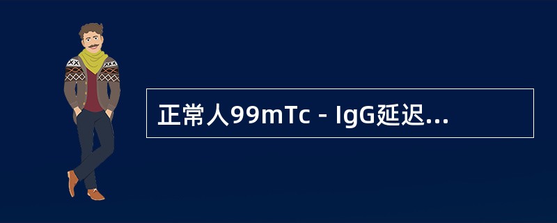 正常人99mTc－IgG延迟显像时，无明显放射性浓聚的部位是（　　）。