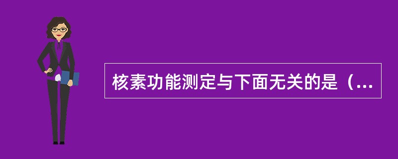 核素功能测定与下面无关的是（　　）。