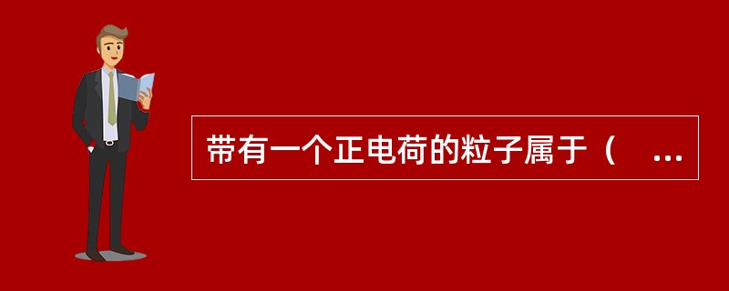 带有一个正电荷的粒子属于（　　）。