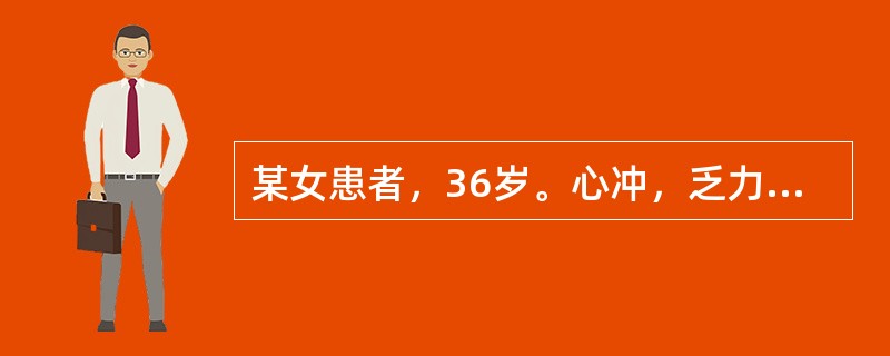 某女患者，36岁。心冲，乏力，怕热多汗，烦躁易怒、食亢、易饥、消瘦四年，加重月余。其兄有类似病史。体查：T37.0℃，心率120次／分，BP142／70mmaHg，甲状腺Ⅱ°增大、质软、右叶可闻及血管