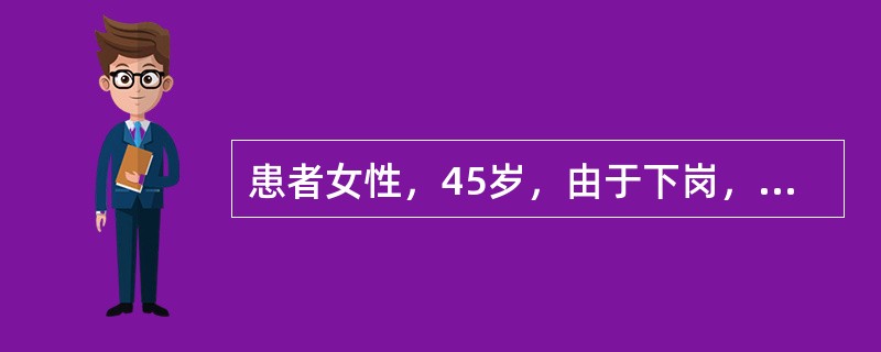 患者女性，45岁，由于下岗，对生活失去信心，同时不能照顾家庭，伴失眠，被诊断为“抑郁症”。在接诊该患者时最应注意的是（　　）。