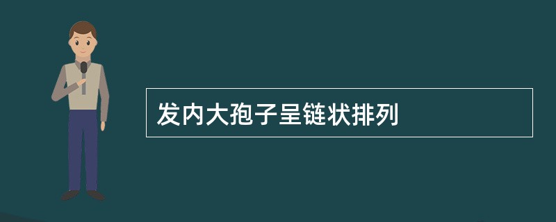 发内大孢子呈链状排列