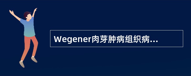 Wegener肉芽肿病组织病理特征为