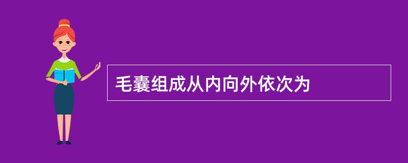 毛囊组成从内向外依次为