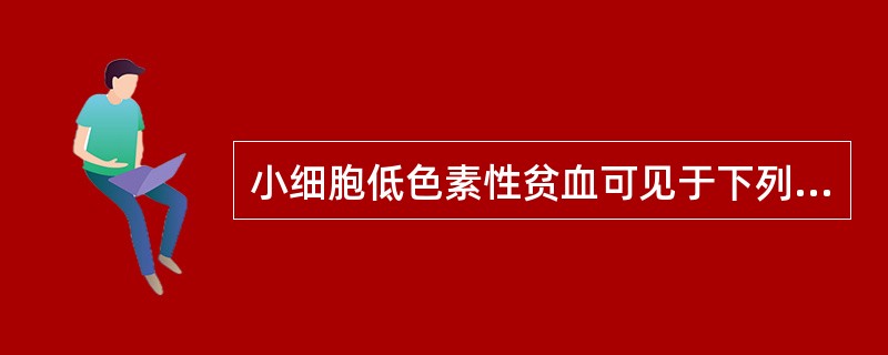 小细胞低色素性贫血可见于下列疾病，但除外（　）。